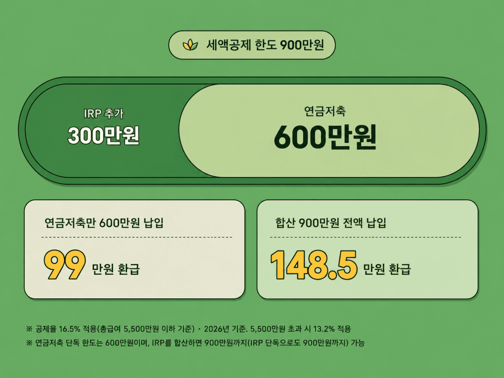 연금저축 세액공제, 연금저축 세액공제 한도, 연금저축 펀드, 연금저축 IRP 세액공제